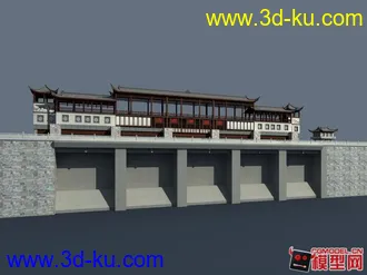 模型下载   中式水坝------max2011制作带贴图的图片