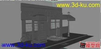 3D打印模型街道场景的图片