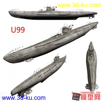 3D打印模型U99潜艇的图片