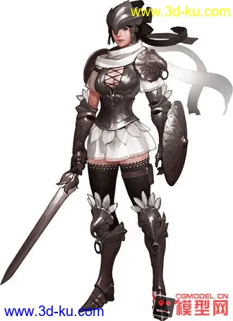 原创首发【洛奇英雄传--盾娘模型】的图片