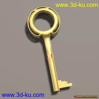 3D打印模型游戏场景道具-黄金钥匙的图片
