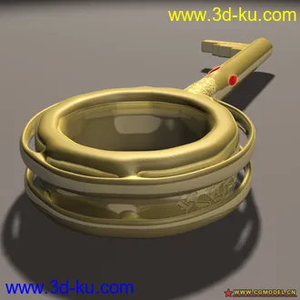 3D打印模型游戏场景道具-黄金钥匙的图片