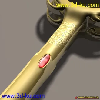 3D打印模型游戏场景道具-黄金钥匙的图片