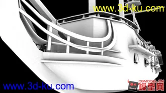 3D打印模型中世纪战舰，黑珍珠无贴图简化版。的图片