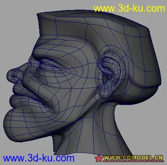 3D打印模型2个超棒布线卡通头的图片