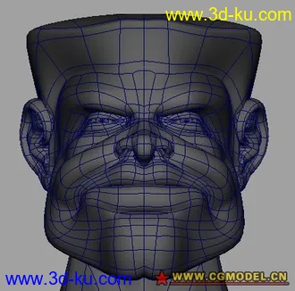 3D打印模型2个超棒布线卡通头的图片