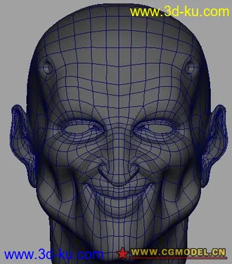 3D打印模型2个超棒布线卡通头的图片