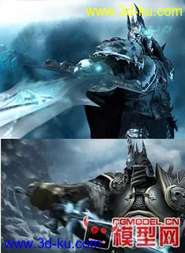 3D打印模型巫妖王-阿尔萨斯全集 (贴图,骨洛,动作,动画一次性全集)的图片