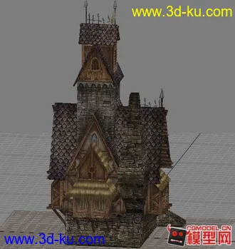 3D打印模型欧式场景   还请同行的多多支持的图片