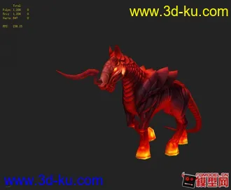 3D打印模型三匹漂亮的马的图片