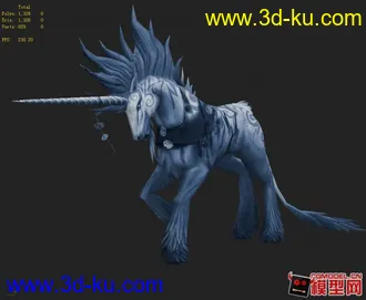 3D打印模型三匹漂亮的马的图片