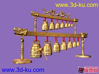 3D打印模型古代编钟的图片