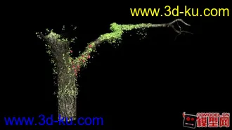 3D打印模型带爬藤的枯树的图片