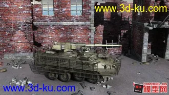 3D打印模型一辆装甲车的图片