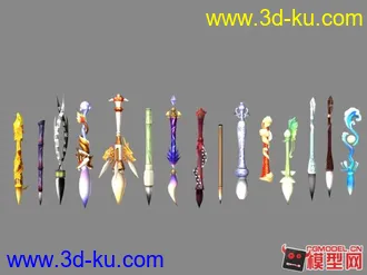 仙剑5前传 武器模型的图片