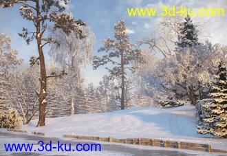 3D打印模型Evermotion唯美雪景...的图片