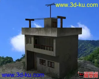 3D打印模型做了一个小楼，希望大家多多指点。的图片
