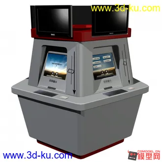 3D打印模型银行排队机的图片