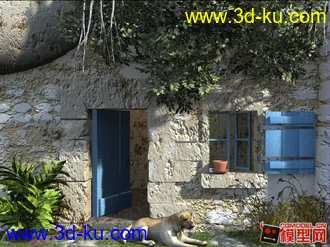 3D打印模型野外小狗小场景。。。分享的图片