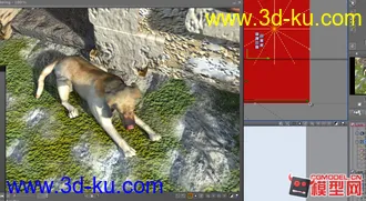 3D打印模型野外小狗小场景。。。分享的图片