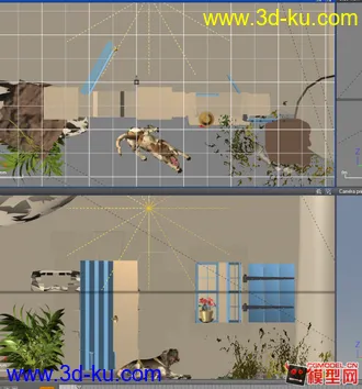 3D打印模型野外小狗小场景。。。分享的图片