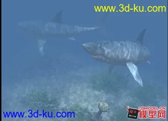 3D打印模型海底鲨鱼场景--分享的图片
