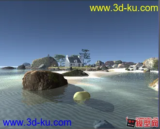 3D打印模型分享--海滩小场景的图片