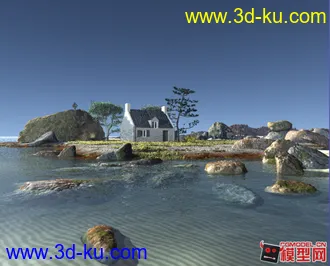 3D打印模型分享--海滩小场景的图片