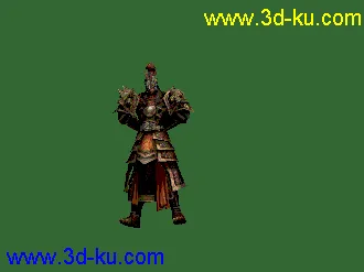 赤壁男武将角色模型带动作下载的图片