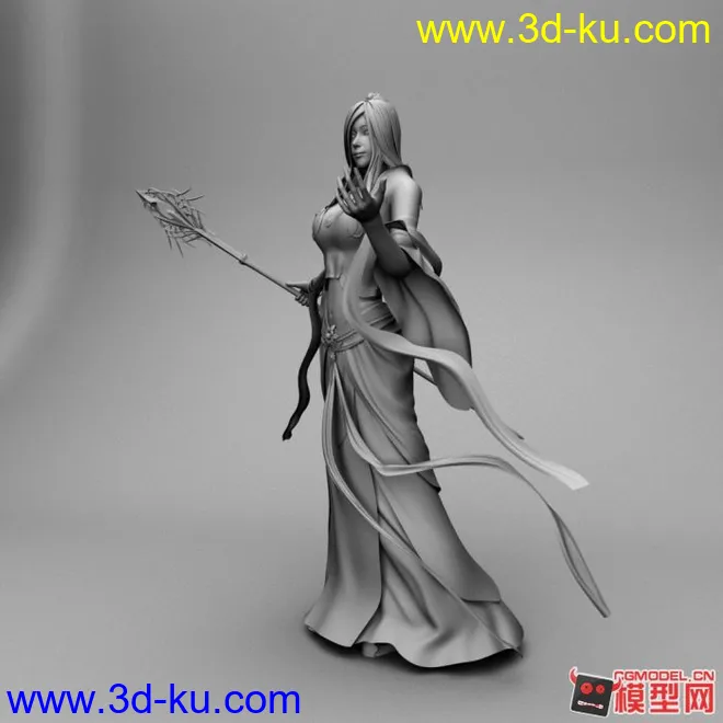 古代女法师模型下载的图片1