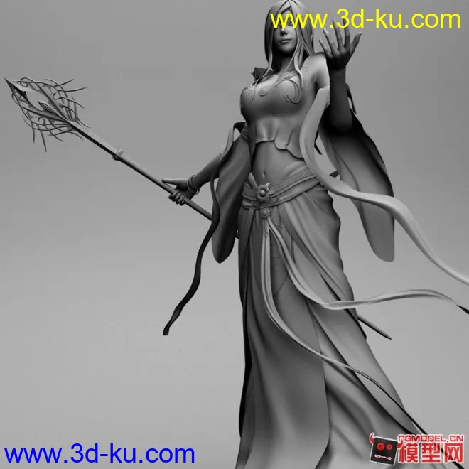 古代女法师模型下载的图片2