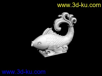 3D打印模型鲤鱼的图片