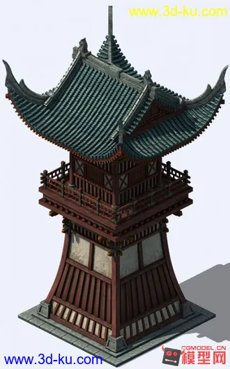 3D打印模型古代写实游戏场景美术资源，比剑网3还做好的图片