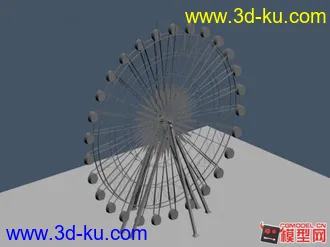 3D打印模型摩天轮一个，有要的拿走！的图片