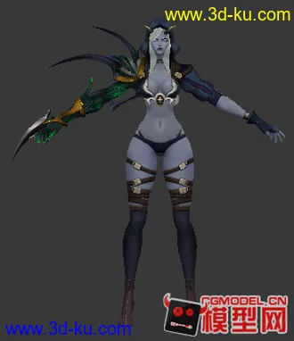 3D打印模型科幻女角色的图片