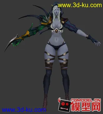 3D打印模型科幻女角色的图片