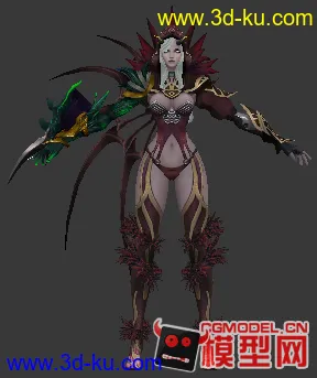 3D打印模型科幻女角色的图片