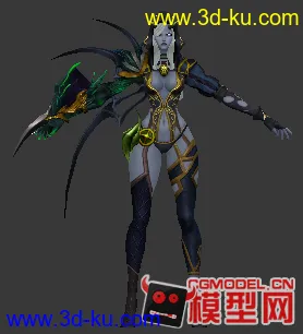 3D打印模型科幻女角色的图片