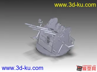 3D打印模型25-mm type 96 Model 2 triple gun的图片