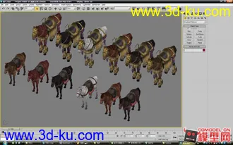 3D打印模型战马的图片