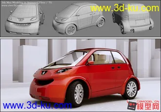 3D打印模型小红车的图片