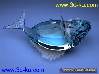 3D打印模型超好看的玻璃水晶鱼的图片
