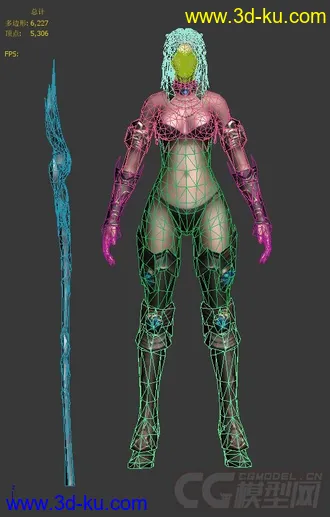 3D打印模型SUN女法师的图片