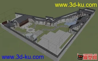 3D打印模型中式建筑2 再来一组的图片