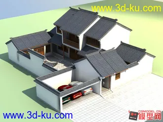 3D打印模型中式建筑2 再来一组的图片