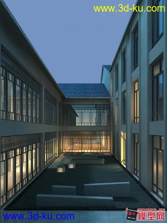 3D打印模型中式建筑2 再来一组的图片