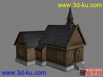 3D打印模型小木屋的图片