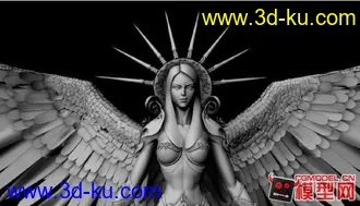 3D打印模型女神~功夫熊猫的图片