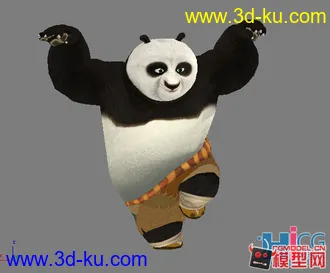 3D打印模型女神~功夫熊猫的图片