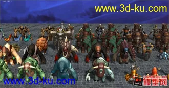 3D打印模型火炬之光2 【角色怪物】+【贴图大全1500张】的图片